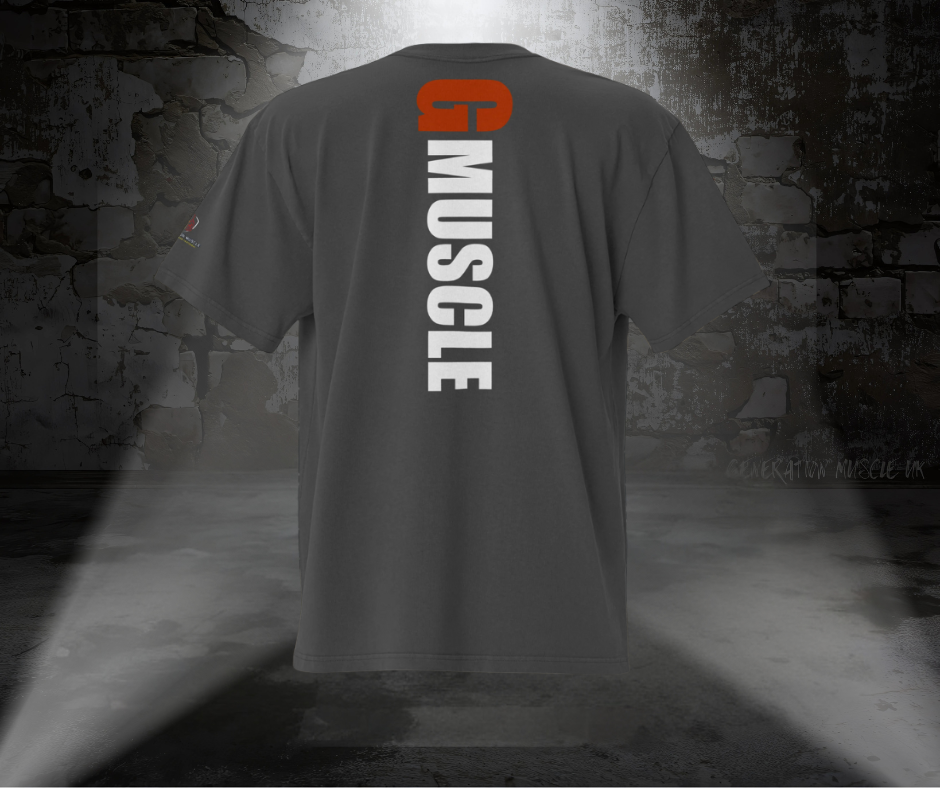 G-Muscle Line Oversized faded Pump cover T-shirt