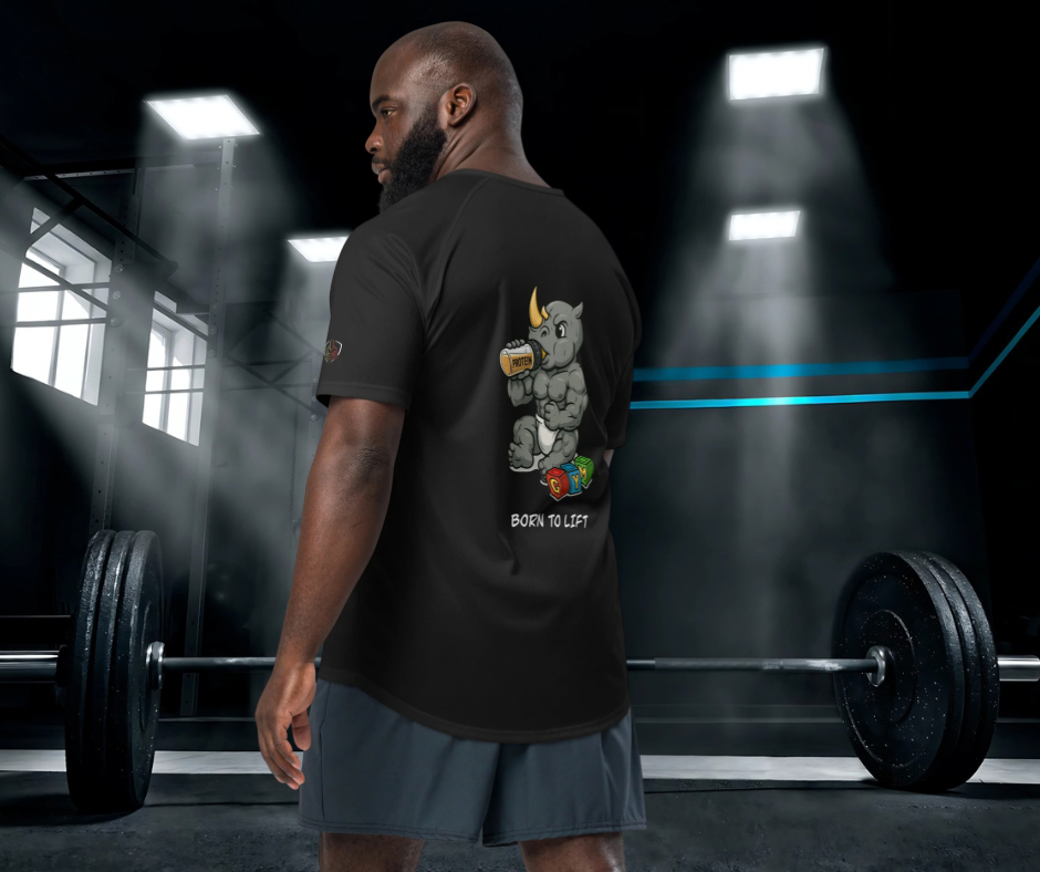 Generation Muscle Uk - Born to lift Gym Jersey (Rhino Range)