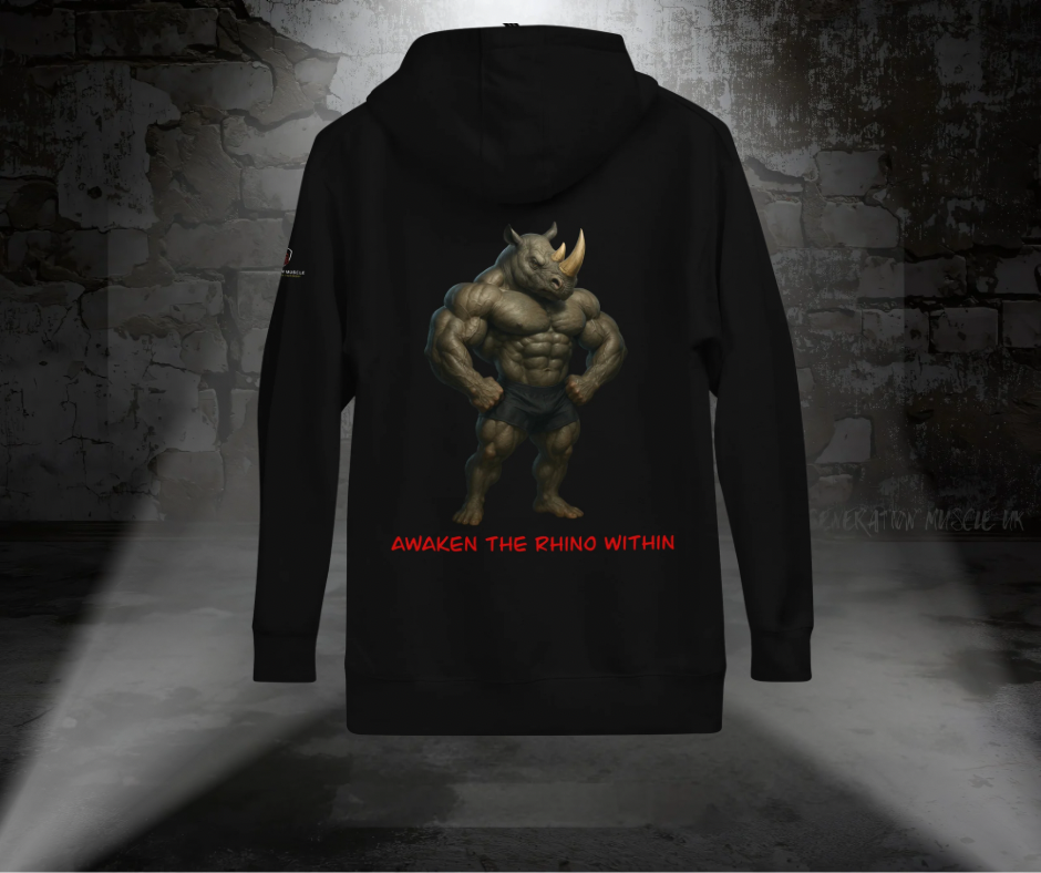 GMUK - unleashed the Rhino Gym Hoodie (Rhino Range)