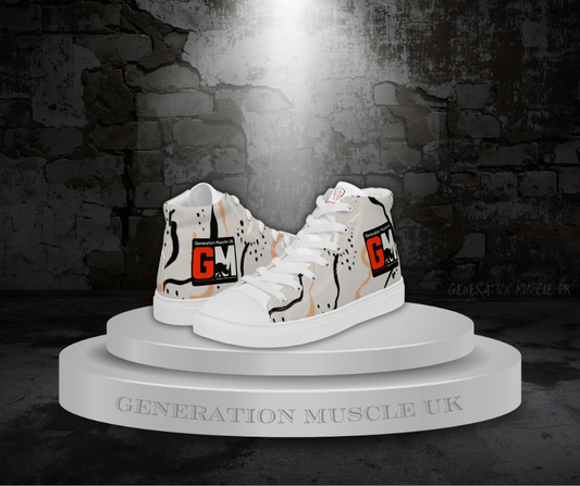 Generation Muscle Uk - Men’s Flat sole high top canvas shoes