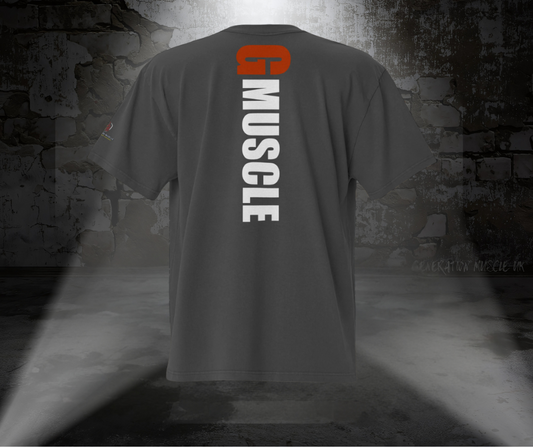G-Muscle Line Oversized faded Pump cover T-shirt